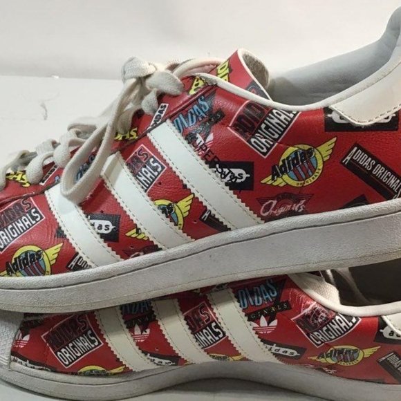 Adidas Originals x NIGO - Red Superstar NIGO Allover Print - Men\'s US Size 8 main image 5